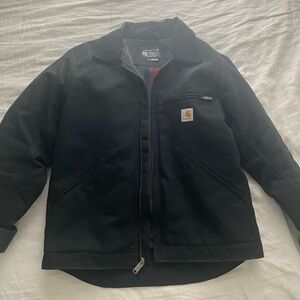 Carhartt mens Relaxed Fit Duck Blanket-lined Detroit Jacket Work - Black